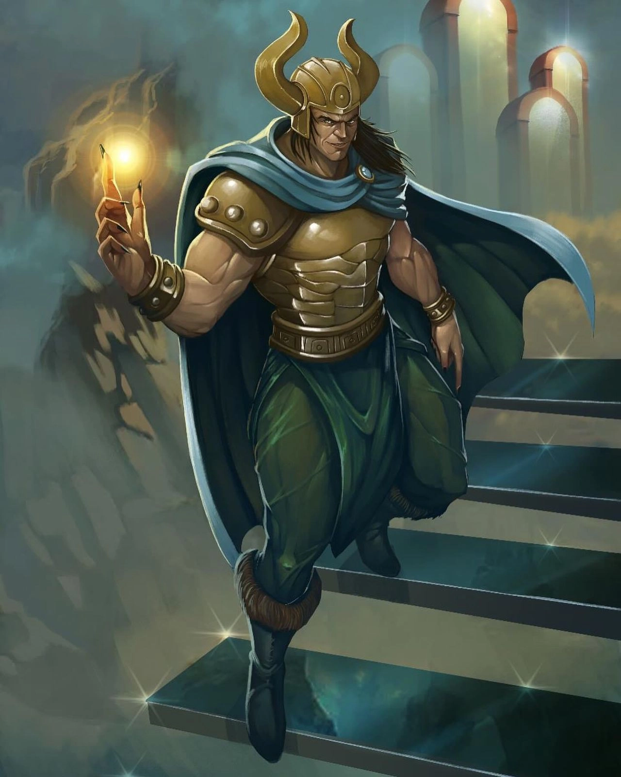 Ilustración de la baraja Dios Feitan 🦦